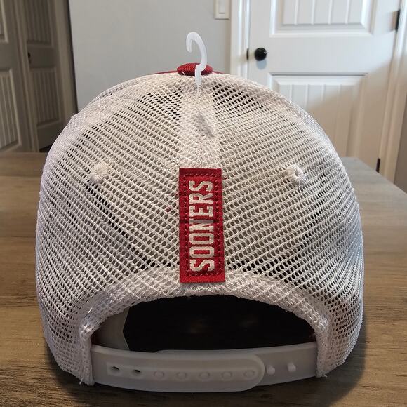 Oklahoma University Snapback Hat Cap Red Gray OU Boomer Sooners NCAA SEC Preppy - Picture 8 of 14